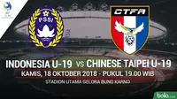 AFC U-19 Indonesia U19 Vs Chinese Taipei U-19 (Bola.com/Adreanus Titus)