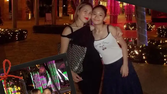 OOTD Ayu Ting Ting merayakan ulang tahun Bilqis di Singapura. [@ayutingting92]