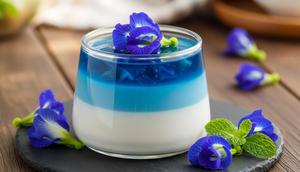 Puding Susu Bunga Telang/Gemini AI