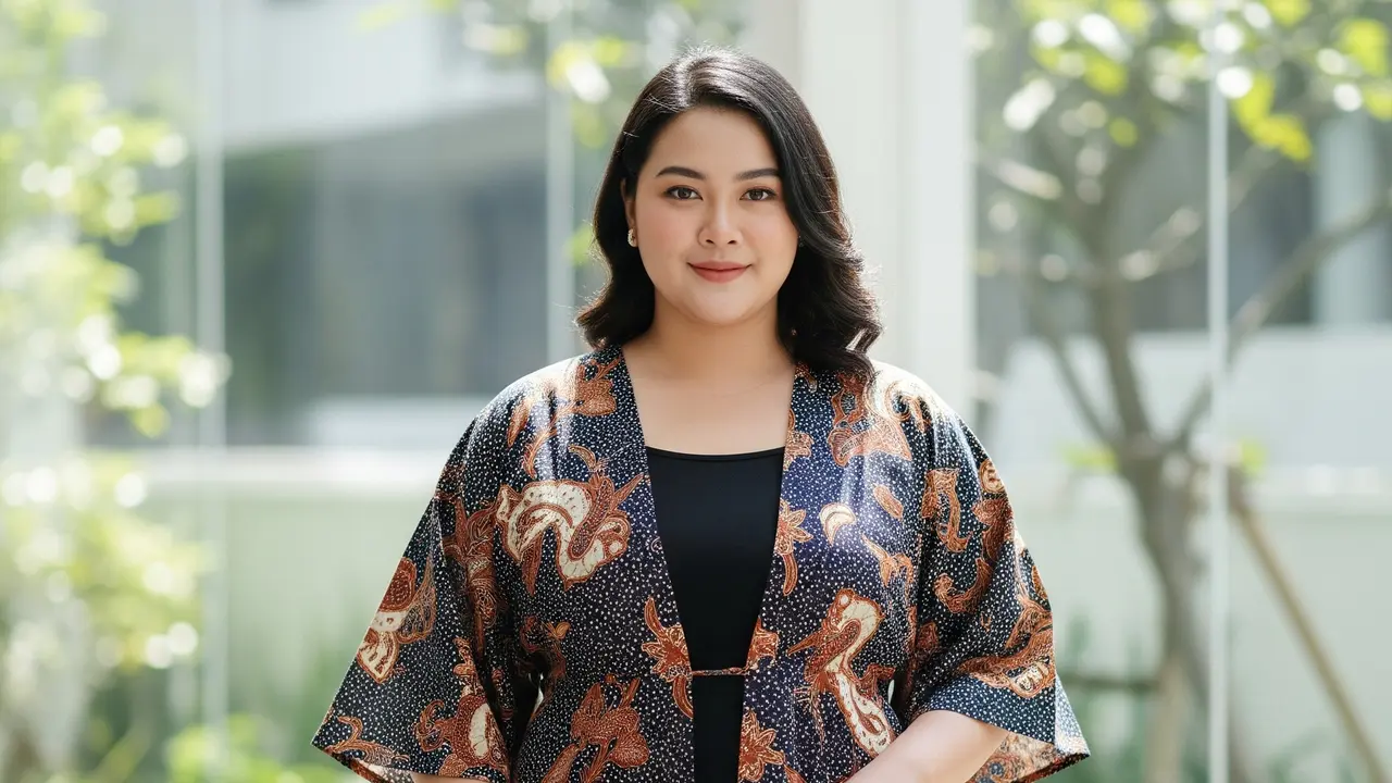 Model Batik Plus Size (Image by GeminiAI)