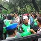 Demo Gojek di Balai Kota DKI berakhir (Ahmad Romadoni/Liputan6.com) 