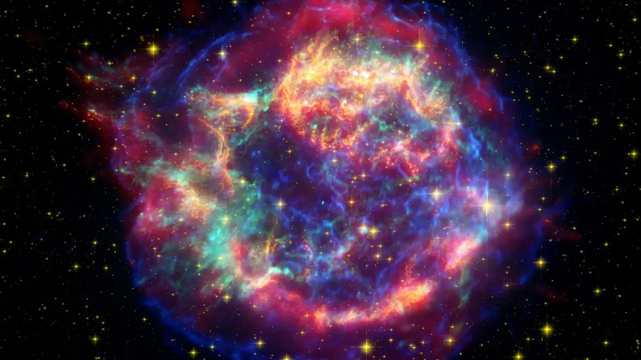 Partikel hantu atau neutrino dipancarkan dari sisa-sisa ledakan supernova
