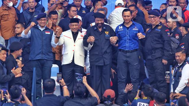 Surya Paloh, Anies Baswedan, Agus Harimurti Yudhoyono dan Ahmad Syaikhu
