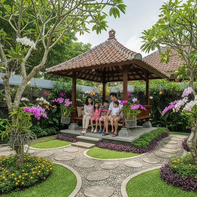 9 Desain Taman Belakang Rumah dengan Gazebo, Menciptakan Surga Relaksasi