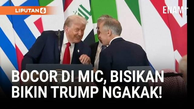 Momen tak terduga terjadi di sela penutupan KTT Gaza di Mesir ketika Presiden AS Donald Trump dan Perdana Menteri Kanada Mark Carney berbagi tawa usai sesi resmi berakhir.