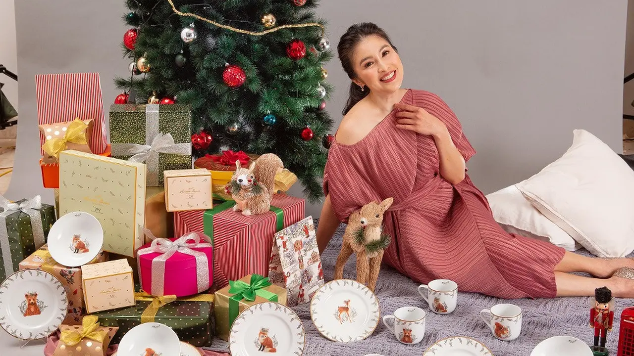 Ide Dekorasi Natal Dengan Tableware yang Didesain oleh Sandra Dewi