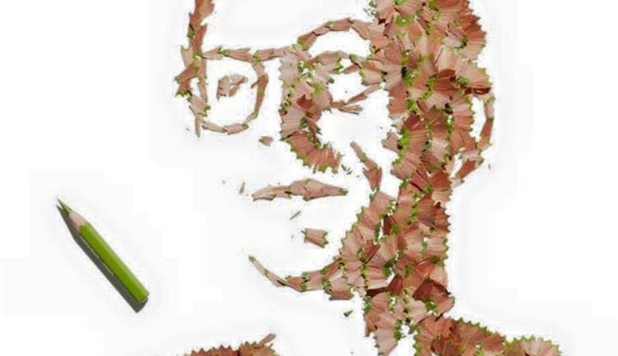 84 Contoh Gambar Kolase Dari Rautan Pensil HD Terbaik