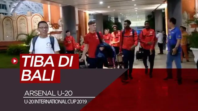 Berita video skuat Arsenal U-20 telah tiba di Bali untuk mengikuti ajang U-20 International Cup 2019 yang akan disiarkan oleh SCTV.