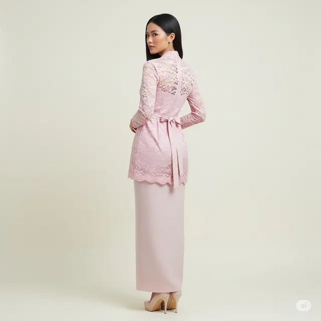 Kebaya Brokat Minimalis Elegan Modern.