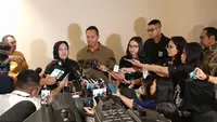 Ketua DPP Bidang Politik PDI Perjuangan (PDIP) Puan Maharani saat menghadiri pelatihan Juru Kampanye (Jurkam) Pemenangan Ganjar Pranowo di Inews Tower, Jakarta Pusat, Selasa (18/7/2023). (Liputan6.com/Ady Anugrahadi)
