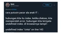 Cara putus dengan pacar sesuai jurusan ala netizen (Sumber: Twitter/@vitaminctzen)