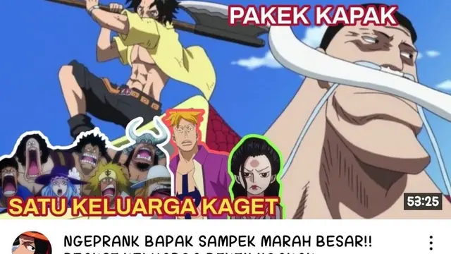 Potret 6 Karakter One Piece Kalau Punya Akun YouTube Sendiri Ini Kocak Banget