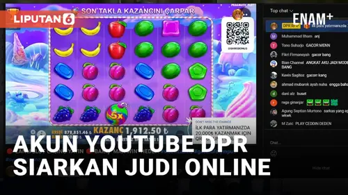 VIDEO: Kena Hack, Akun YouTube Resmi DPR RI Siarkan Video Judi Online