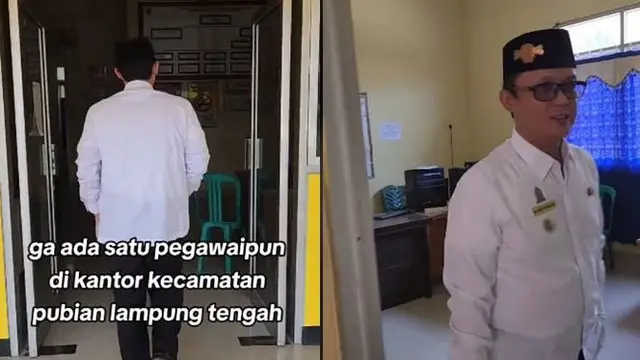 Momen Wakil Bupati Lampung Tengah Sidak ke Kantor Kecamatan Tapi Tak Ada Pegawai Ini Bikin Miris