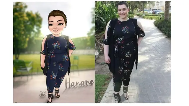 Ilustrasi wanita gemuk (Sumber : Instagram/@edull.ardo)