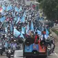Polda Metro Jaya akan mengerahkan 3.454 personel untuk mengamankan aksi May Day dan perayaan hari buruh pada hari ini Rabu, 1 Mei 2024. (merdeka.com/Imam Buhori)
