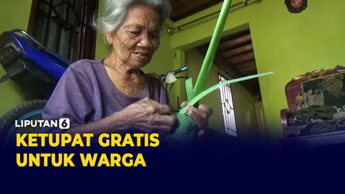 VIDEO: Nenek 80 Tahun Bikin Ketupat Gratis Untuk Warga