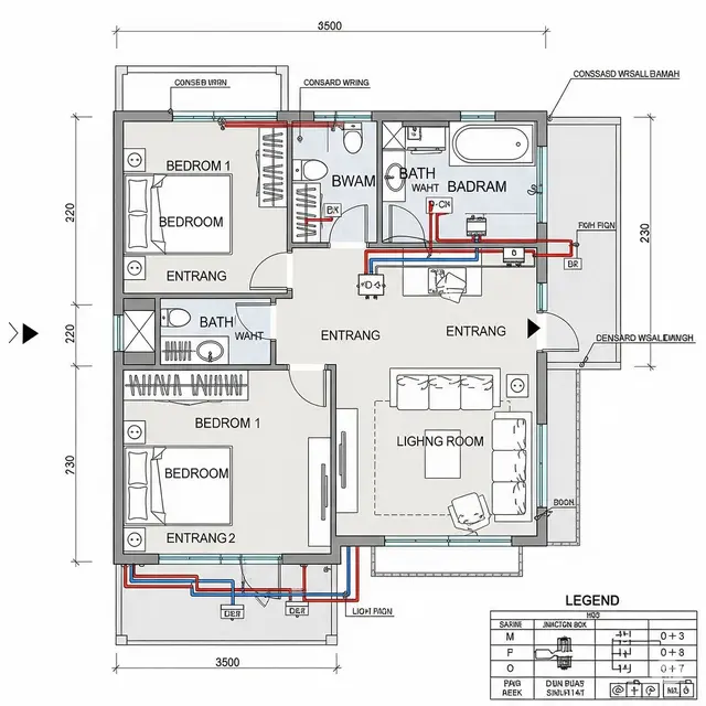 Gambar Instalasi Listrik Rumah Sederhana. Foto: Gemini