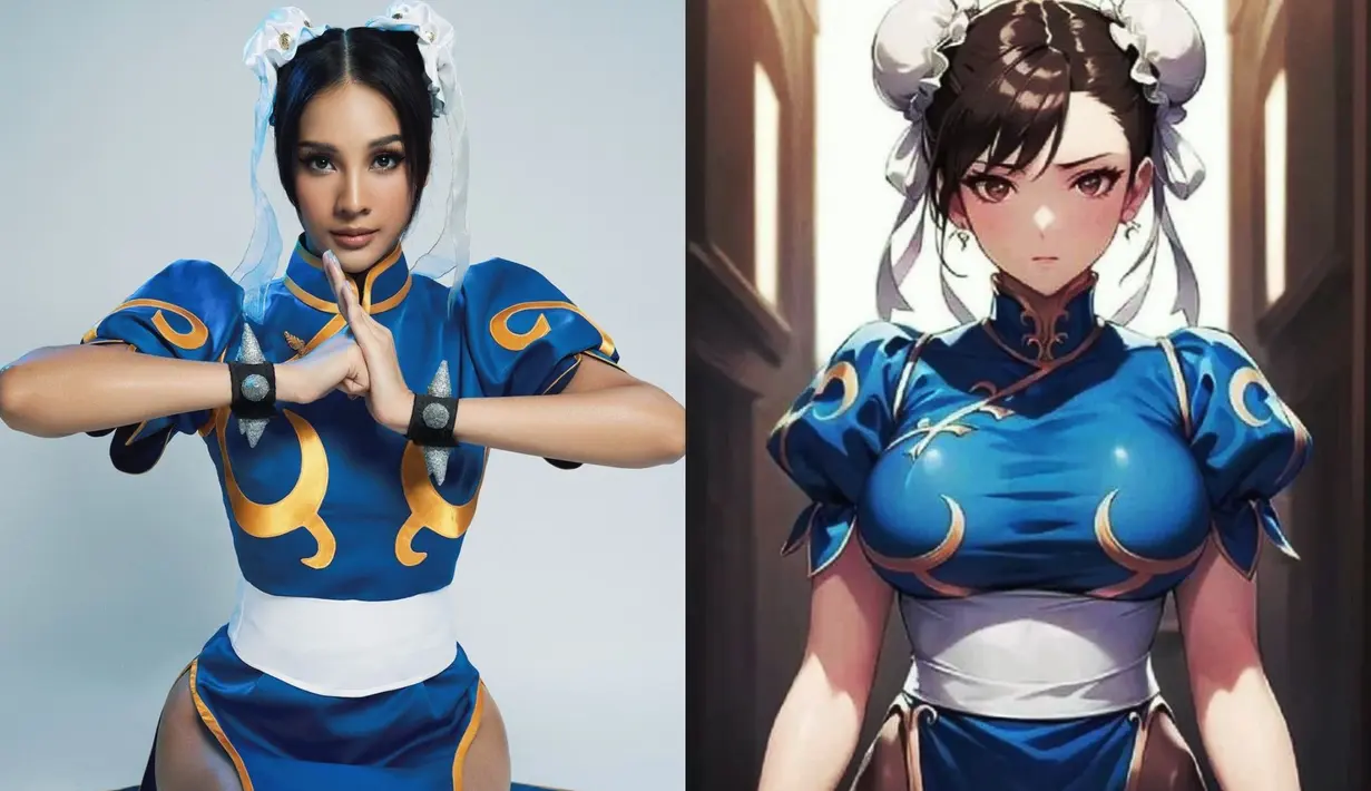 Anya Geraldine kembali tampil dengan gaya berani saat kenakan kostum halloween tahun ini [@anyageraldine]