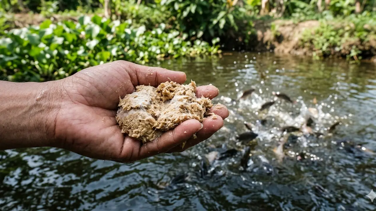 Cara Buat Pakan Ikan dari Dedak Fermentasi EM4.