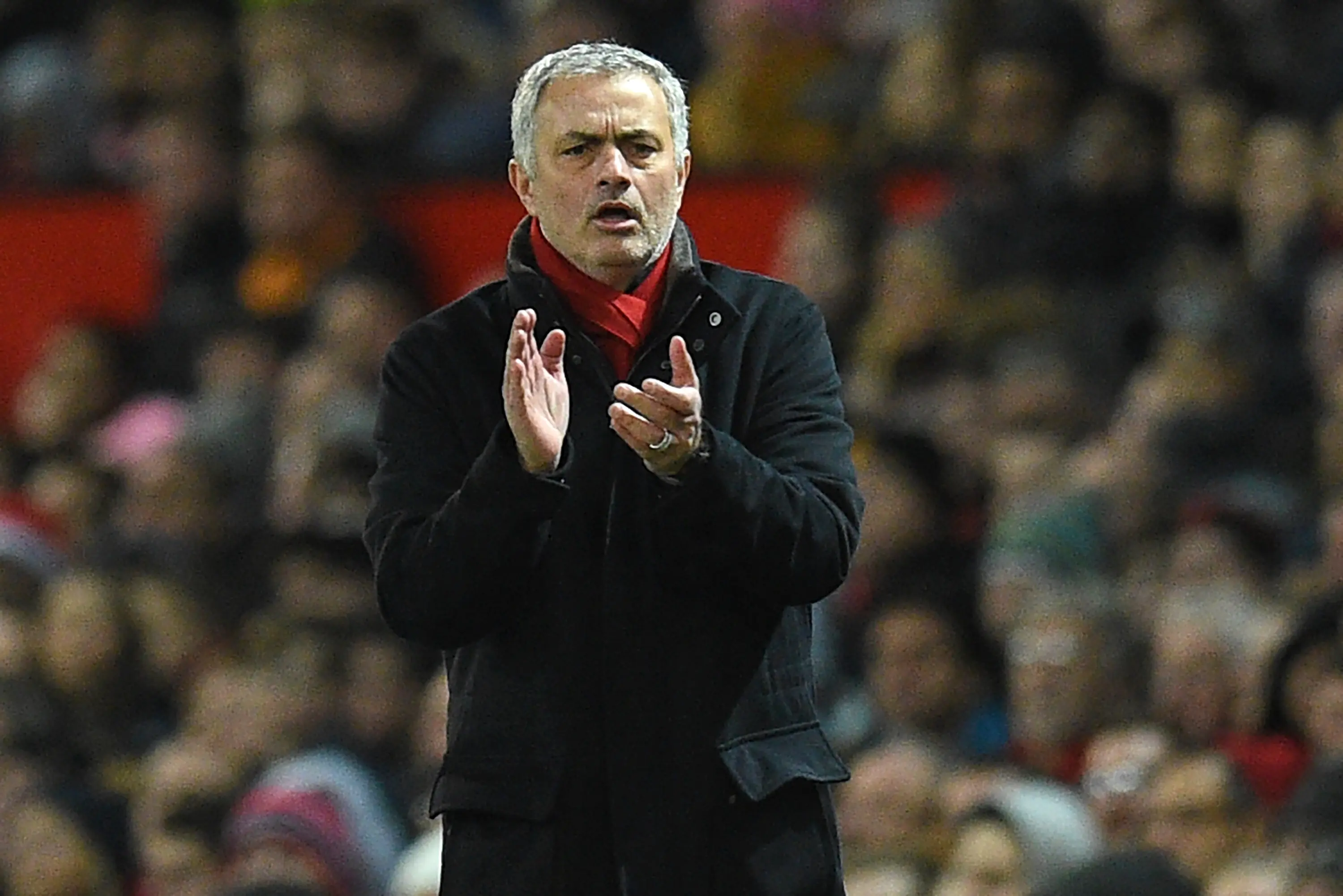 Pelatih Manchester United (MU), Jose Mourinho. (Oli SCARFF / AFP)