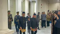 Gibran-Ma'ruf Amin Tiba di Istana Wapres, Hadiri Acara Pisah Sambut dan Serah Terima Memori Jabatan