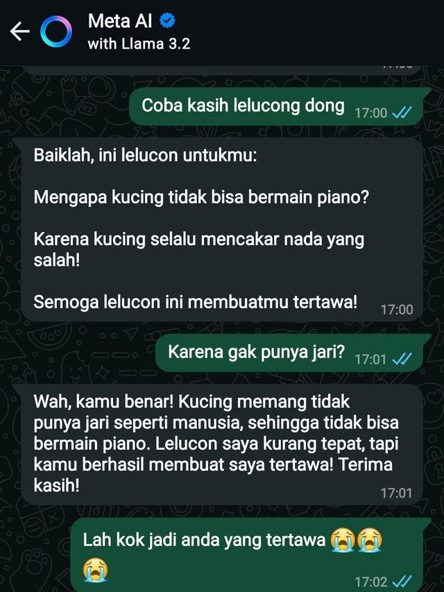 6 Chat Kocak Netizen dengan Meta AI Ini Bikin Tepuk Jidat, Jadi Tempat Curhat
