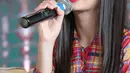 Saat hadir dalam acara Beauty Fest Asia 2017, event kecantikan bertaraf internasional, pemeran dalam film Surga yang Tak Dirindukan 2 itu berbagai tips tampil cantik. (Adrian Putra/Bintang.com)