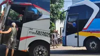 2 Sopir bus balapan (TikTok/@metalklenikcuk)