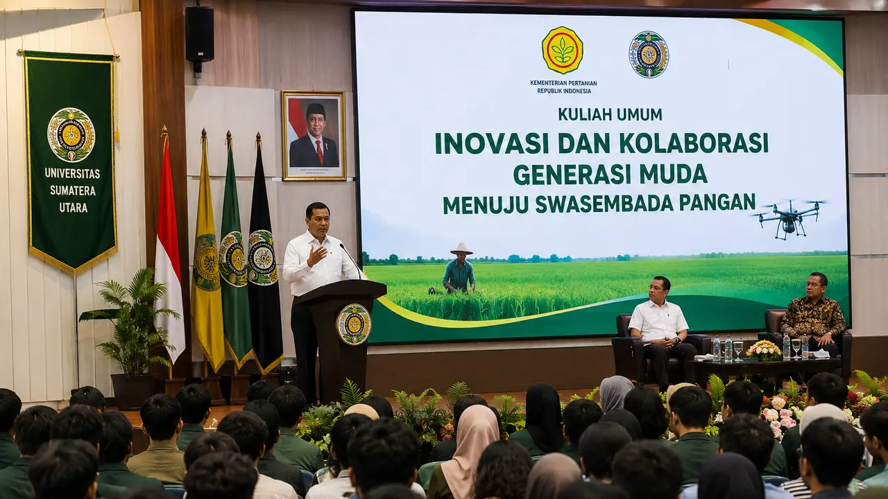 Kuliah Umum Swasembada Pangan di USU