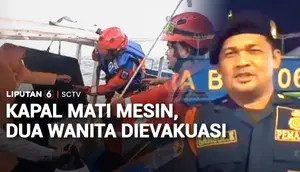 Kapal Mati Mesin, Dua Wanita Dievakuasi