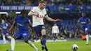 Sementara Tottenham terpaku di peringkat kelima dengan 60 poin, tertinggal tujuh poin dari Aston Villa yang memiliki peluang besar ke Liga Champions musim depan. (AP Photo/Kirsty Wigglesworth)
