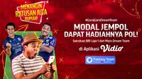 Yuk ikutan Fantasy BRI Liga 1 2021/2022 melalui aplikasi Vidio, yang pastinya sangat menantang dan menghibur.