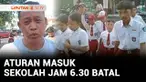 Pemerintah Kota Bekasi menghentikan kebijakan Gubernur Jawa Barat, Dedi Mulyadi terkait jam masuk sekolah di pukul 6.30 pagi. Alasan utamanya, jika sekolah serentak masuk di pukul 6.30 pagi akan menimbulkan kemacetan dan antrean kendaraan di sekitar ...