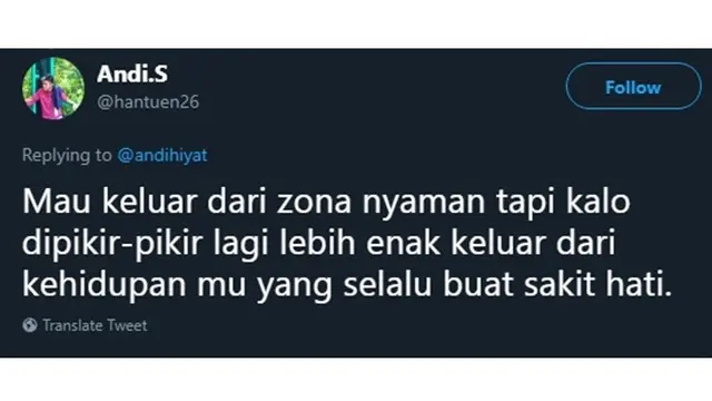 6 Curhatan Netizen Ingin Keluar dari Zona Nyaman Ini Ujungnya Bikin Ngakak