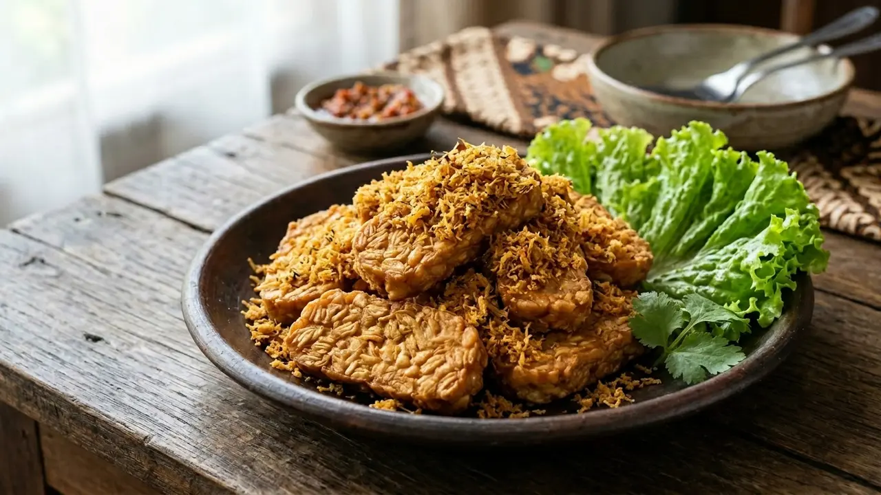 Resep Tempe Goreng Ketumbar Lengkuas (AI Generated)