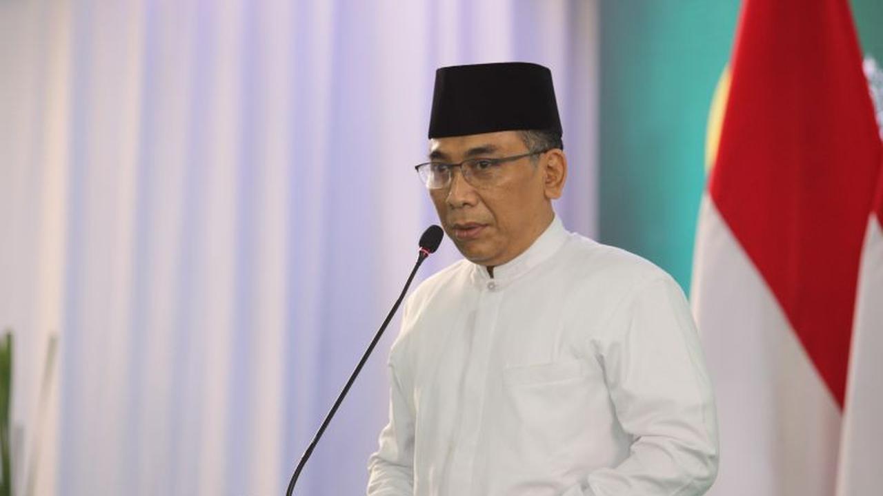 Ketua Umum Pengurus Besar Nahdlatul Ulama, KH Yahya Cholil Staquf (ANTARA FOTO/Vina)