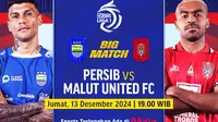 Big match BRI Liga 1: Persib vs Malut United pada matchweek ke 14 di Vidio. (sum. doc. vidio.com)