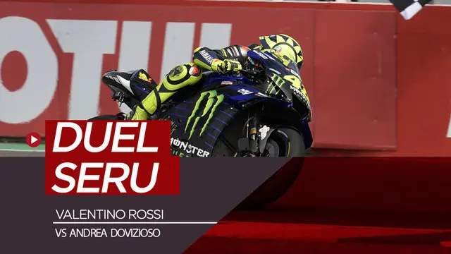 VIDEO: Duel Valentino Rossi dengan Andrea Dovizioso di Argentina