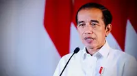 Presiden Joko Widodo (Jokowi) saat memberikan pernyataan terkait KRI Nanggala-402 di Istana Kepresidenan Bogor, Provinsi Jawa Barat, Kamis, 22 April 2021. (Biro Pers Sekretariat Presiden)