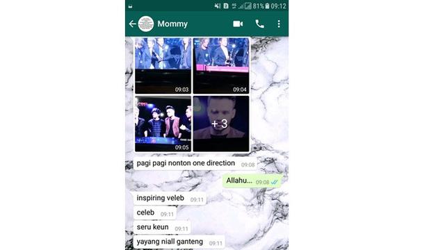 Chat kocak emak (Sumber: Twitter/ @matchacaine)