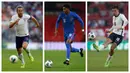 Foto kolase sejumlah pemain bintang andalan Timnas Inggris pada perhelatan Euro 2020 (Euro 2021). (Foto kolase: AFP)