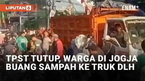 VIDEO: Imbas TPST Tutup, Viral Warga di Jogja Ramai-Ramai Buang Sampah ke Truk DLH