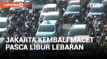 Hari Pertama Kerja, Sejumlah Ruas Jalan di Jakarta Kembali Macet