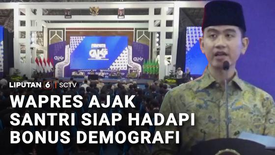 Wapres Gibran Ajak Santri Siap Sambut Bonus Demografi