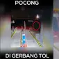 Viral Penampakan Pocong Lompat-Lompat Terekam CCTV Gerbang Tol, Ada Kisah di Baliknya (sumber: TikTok/ewinghd)