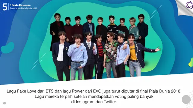 [Bintang] 5 Fakta Keseruan Penutupan Piala Dunia 2018