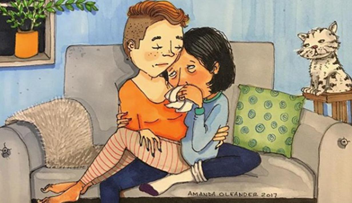 77 Gambar Kartun Tidur Berdua Romantis Gratis Terbaru