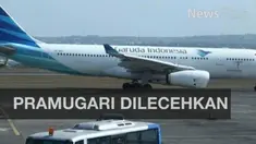 Pramugari Garuda Indonesia GA 216 Jakarta-Yogyakarta dilecehkan saat melayani penumpang di pesawat pada Rabu 25 Mei 2016.