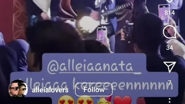 6 Potret Alleia Nyanyi Bareng Ariel Noah, Ayah Anak Sama-Sama Berkarisma
